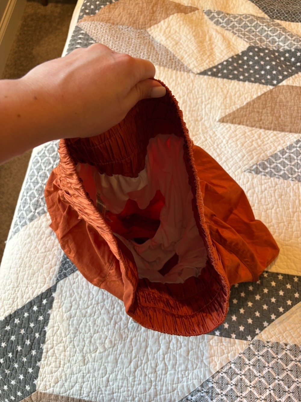 FP Movement Free People Burnt Orange High-Waist Athletic Shorts - Picture 5 of 5